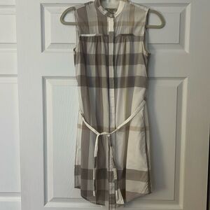 Burberry authentic cotton mineral grey color shirt dress.Size 04US/38EU.